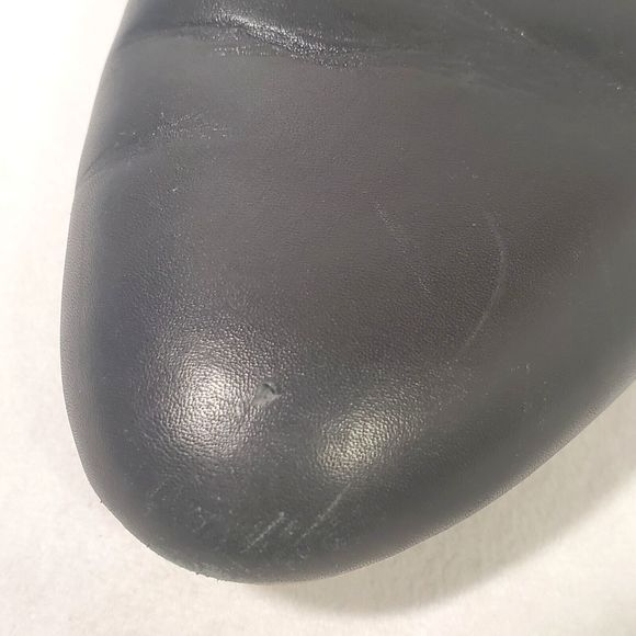 Michael Kors Star NATASHA Slide-On Mules Womens Sz 7.5 Black Leather Star Studs - Picture 14 of 16